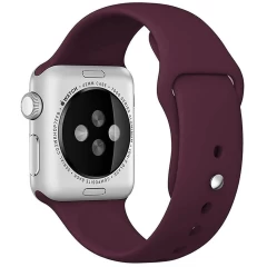 Curea Apple Watch 1/2/3/4/5/6/7/8/SE/Ultra - 42/44/45/49 MM - S /m - Silicone Sport Casey Studios Casey Studios - Wine Red Wine Red