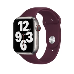 Curea Apple Watch 1/2/3/4/5/6/7/8/SE/Ultra - 42/44/45/49 MM - S /m - Silicone Sport Casey Studios Casey Studios - Red Wine Red 