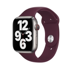 Curea Apple Watch 1/2/3/4/5/6/7/8/SE/Ultra - 42/44/45/49 MM - S /m - Silicone Sport Casey Studios Casey Studios - Orange Wine Red 