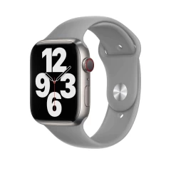 Curea Apple Watch 1/2/3/4/5/6/7/8/SE/Ultra - 42/44/45/49 MM - S /m - Silicone Sport Casey Studios Casey Studios - Red Gray 