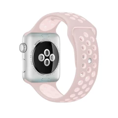 Curea Apple Watch 1/2/3/4/5/6/7/8/SE/Ultra - 42/44/45/49 MM - S /m - Sport Loop Casey Studios Casey Studios - Light Pink/white Light Pink/white