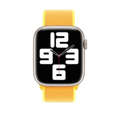 Curea Apple Watch 1/2/3/4/5/6/7/8/SE - 38/40/41 MM Nylon Casey Studios Casey Studios - Canary Yellow Canary Yellow