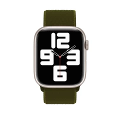 Curea Apple Watch 1/2/3/4/5/6/7/8/SE - 38/40/41 MM Nylon Casey Studios Casey Studios - Olive Flak Olive Flak