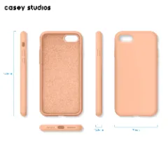 Husa iPhone 7/8/SE2 Casey Studios Premium Soft Silicone - Pink Sand Pink Sand