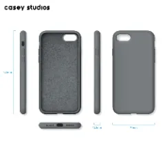 Husa iPhone 7/8/SE2 Casey Studios Premium Soft Silicone - Dark Gray Dark Gray