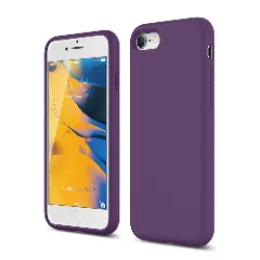 Husa iPhone 7/8/SE2 Casey Studios Premium Soft Silicone - Dark Blue Light Purple 