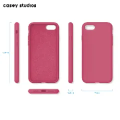 Husa iPhone 7/8/SE2 Casey Studios Premium Soft Silicone - Burgundy Burgundy