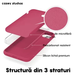 Husa iPhone 7/8/SE2 Casey Studios Premium Soft Silicone - Burgundy Burgundy