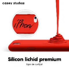 Husa iPhone 7/8/SE2 Casey Studios Premium Soft Silicone - Red Red