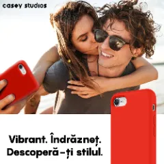 Husa iPhone 7/8/SE2 Casey Studios Premium Soft Silicone - Red Red