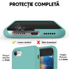 Husa iPhone 7/8/SE2 Casey Studios Premium Soft Silicone - Turqoise Turqoise