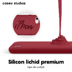 Husa iPhone 7/8/SE2 Casey Studios Premium Soft Silicone - Burgundy Burgundy