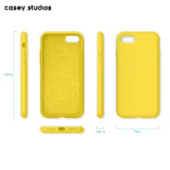 Husa iPhone 7/8/SE2 Casey Studios Premium Soft Silicone - Yellow Yellow