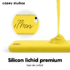 Husa iPhone 7/8/SE2 Casey Studios Premium Soft Silicone - Yellow Yellow