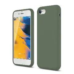 Husa iPhone 7/8/SE2 Casey Studios Premium Soft Silicone - Pink Sand Webster Green 