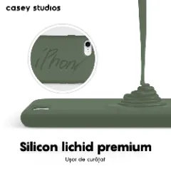 Husa iPhone 7/8/SE2 Casey Studios Premium Soft Silicone - Webster Green Webster Green