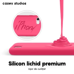 Husa iPhone 7/8/SE2 Casey Studios Premium Soft Silicone - Fuchsia Fuchsia