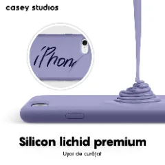 Husa iPhone 7/8/SE2 Casey Studios Premium Soft Silicone - Light Lilac Light Lilac