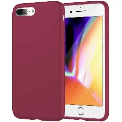Husa iPhone 7 Plus/8 Plus Casey Studios Premium Soft Silicone - Nectarine Burgundy 