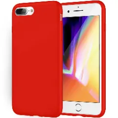 Husa iPhone 7 Plus/8 Plus Casey Studios Premium Soft Silicone - Cadet Blue Red 
