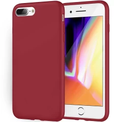 Husa iPhone 7 Plus/8 Plus Casey Studios Premium Soft Silicone - Red Burgundy 
