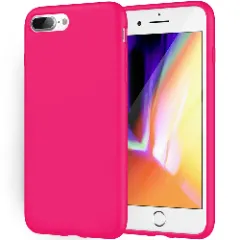 Husa iPhone 7 Plus/8 Plus Casey Studios Premium Soft Silicone - Nectarine Fuchsia 