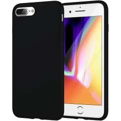 Husa iPhone 7 Plus/8 Plus Casey Studios Premium Soft Silicone - Pink Sand Negru 