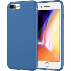 Husa iPhone 7 Plus/8 Plus Casey Studios Premium Soft Silicone - Red Cadet Blue 