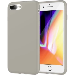 Husa iPhone 7 Plus/8 Plus Casey Studios Premium Soft Silicone - Nectarine Gray 