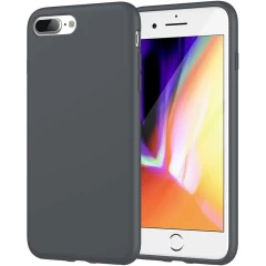 Husa iPhone 7 Plus/8 Plus Casey Studios Premium Soft Silicone - Light Gray Dark Gray 
