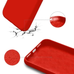 Husa iPhone X/XS Casey Studios Premium Soft Silicone - Red Red