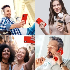 Husa iPhone X/XS Casey Studios Premium Soft Silicone - Red Red