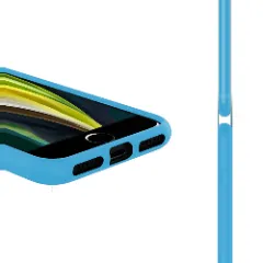 Husa iPhone X/XS Casey Studios Premium Soft Silicone - Cadet Blue Cadet Blue