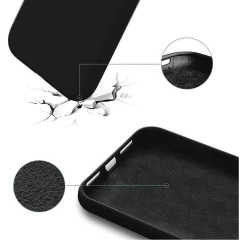 Husa iPhone X/XS Casey Studios Premium Soft Silicone - Negru Negru