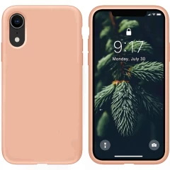 Husa iPhone XR Casey Studios Premium Soft Silicone - Webster Green Pink Sand 