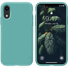 Husa iPhone XR Casey Studios Premium Soft Silicone - Webster Green Turqoise 