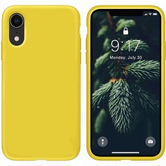 Husa iPhone XR Casey Studios Premium Soft Silicone - Yellow