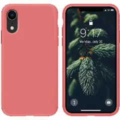 Husa CASEY STUDIOS™ pentru iPhone XR, Soft Silicone Premium, Microfibra in Interior, de Protectie, Ultra Slim, pentru Incarcare Wireless, Margini Ridicate pentru Protectia Ecranului si a Camerelor Roz 