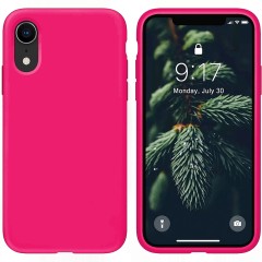 Husa iPhone XR Casey Studios Premium Soft Silicone - Fuchsia