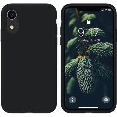 Husa iPhone XR Casey Studios Premium Soft Silicone - Negru