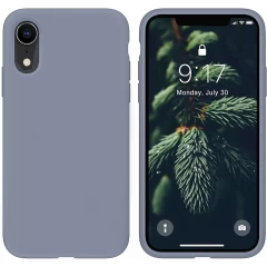 Husa iPhone XR Casey Studios Premium Soft Silicone - Webster Green Slate Gray 