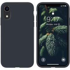 Husa iPhone XR Casey Studios Premium Soft Silicone - Webster Green Midnight Blue 