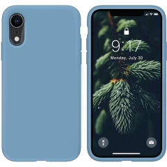 Husa iPhone XR Casey Studios Premium Soft Silicone - Webster Green Lilac 