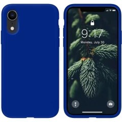 Husa iPhone XR Casey Studios Premium Soft Silicone - Webster Green Dark Blue 