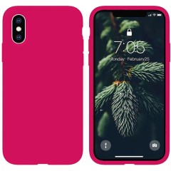 Husa iPhone XS Max Casey Studios Premium Soft Silicone - Fuchsia