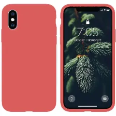 Husa iPhone XS Max Casey Studios Premium Soft Silicone - Red Roz 