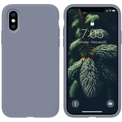 Husa iPhone XS Max Casey Studios Premium Soft Silicone - Webster Green Slate Gray 