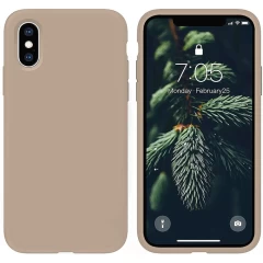 Husa iPhone XS Max Casey Studios Premium Soft Silicone - Webster Green Pink Sand 