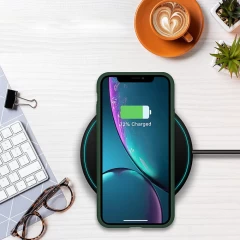 Husa iPhone XS Max Casey Studios Premium Soft Silicone - Webster Green Webster Green