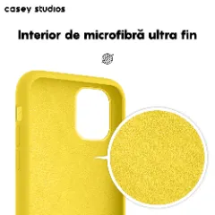 Husa iPhone 11 Casey Studios Premium Soft Silicone Yellow